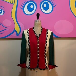 Moschino Cheap and Chic Italian Flag Wool Jacket The Nanny